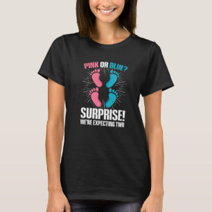 Zwillings-Geschlechtsenthüllungszitat für eine Ges T-Shirt