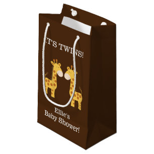 Zwillings-Giraffen-Zwillinge-Baby-Party-Individuel Kleine Geschenktüte