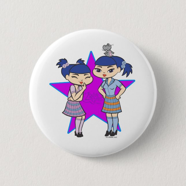 Zwillings-Knopf Button (Vorderseite)