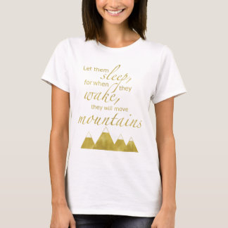 Zwillings-MutterschaftsT - Shirt-Goldfolien-Zitat T-Shirt