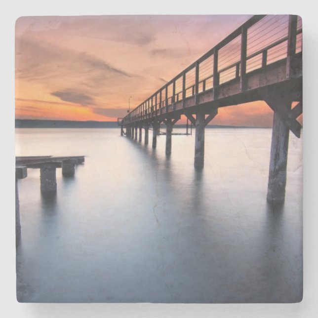 Zwillings-Spucken Steinuntersetzer (Vorderseite)