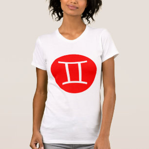 Zwillings-Symbol - besonders angefertigt T-Shirt
