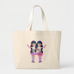 Zwillings-Taschen-Tasche Jumbo Stoffbeutel