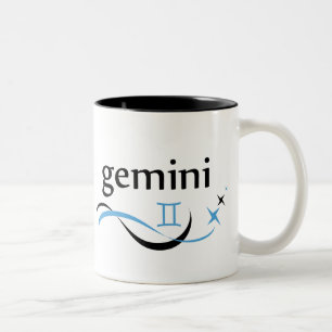 Zwillings-Tierkreis-Astrologie-Tasse Zweifarbige Tasse
