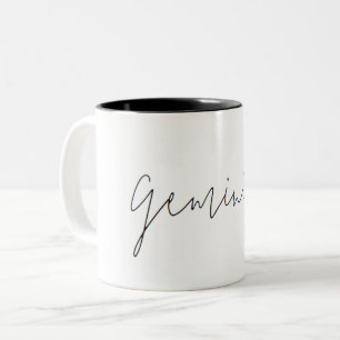Zwillings-Tierkreis-Minimalistische Tasse