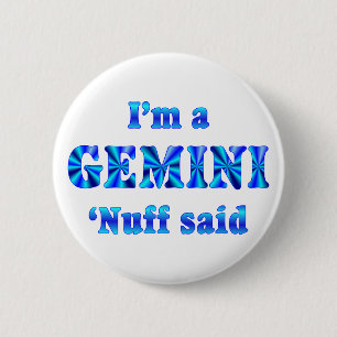 Zwillings-Tierkreis-Zeichen Button