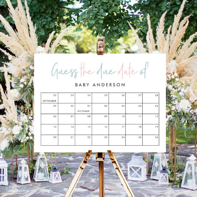 Zwillingsbabwdusche Rosa moderne Typografie Poster (Von Creator hochgeladen)