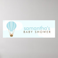 Zwillingsbabys in einem grünen Heißluftballon