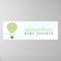 Zwillingsbabys in einer Ballon Babydusche