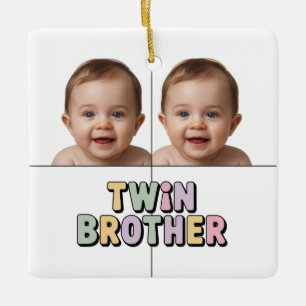Zwillingsbruder Baby  Keramikornament