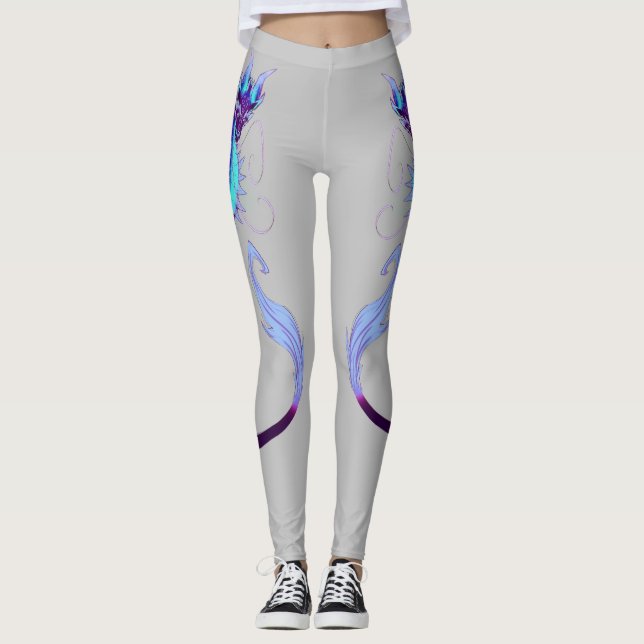 Zwillingsdrachen Leggings (Vorderseite)