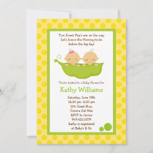 Zwillingsdusche Einladung