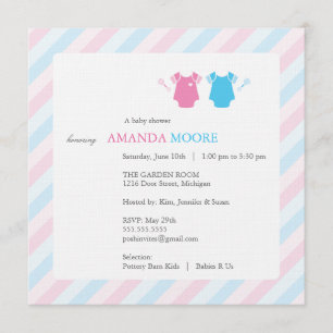 Zwillingsdusche Einladung