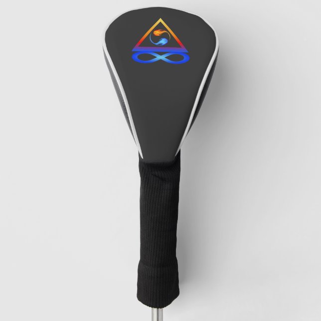 Zwillingsflame Symbol- Golf Headcover (Vorderseite)