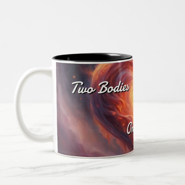 Zwillingsflames 007 zweifarbige tasse (Links)