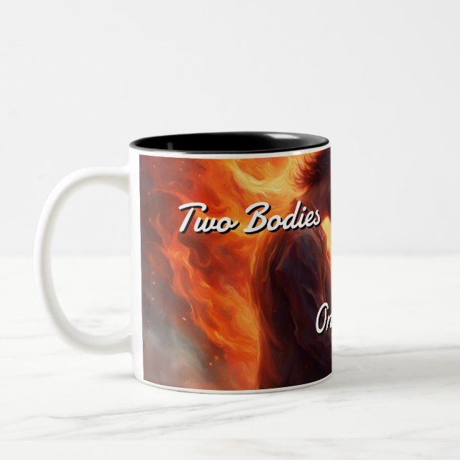 Zwillingsflames 011 zweifarbige tasse (Links)