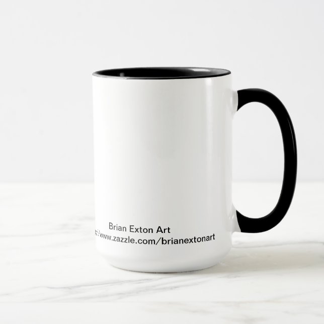 Zwillingsflamme im Himmel Tasse (Rechts)