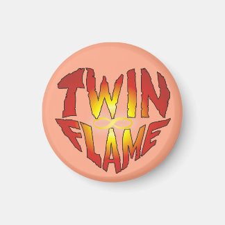 Zwillingsflammherz Magnet