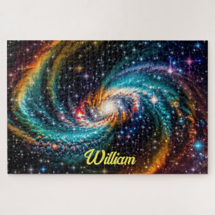 Zwillingsgalaxien Kosmischer Tanznebel Puzzle