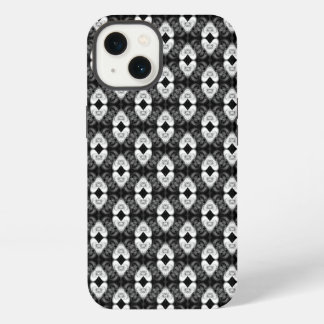 Zwillingsherzen auf schwarzem Muster iPhone 13 Hülle