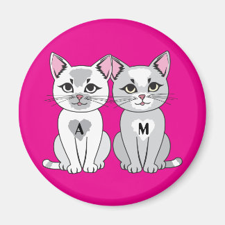 Zwillingskatze Magnet