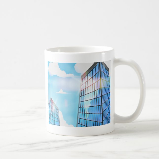 Zwillingskratzer Tasse (Rechts)