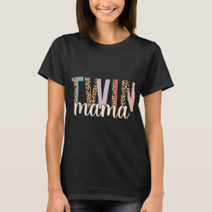 Zwillingsmama Leopard Neue Mutter Von Zwillingen Z T-Shirt