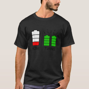 Zwillingsmutter leichtbatteriebetriebene, müde Mam T-Shirt