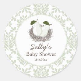 Zwillingsnest-Aufkleber Runder Aufkleber