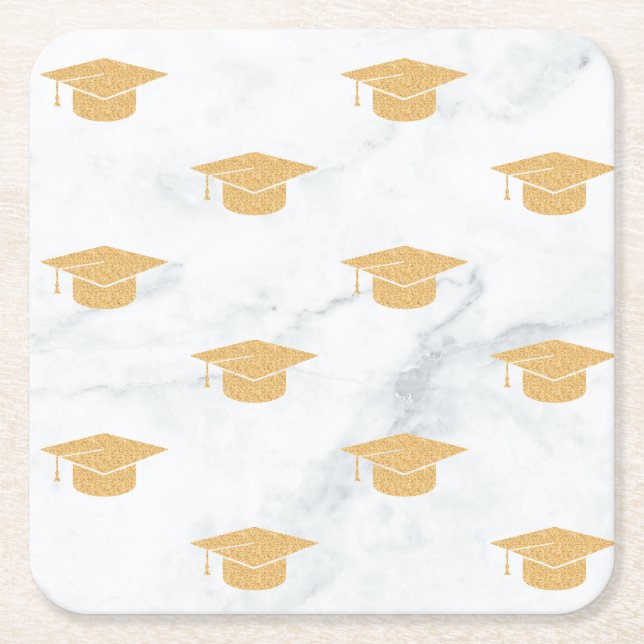 Zwillingspartei Rechteckiger Pappuntersetzer (Vorderseite)