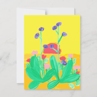 Zwillingspostkarte für Blume Postkarte