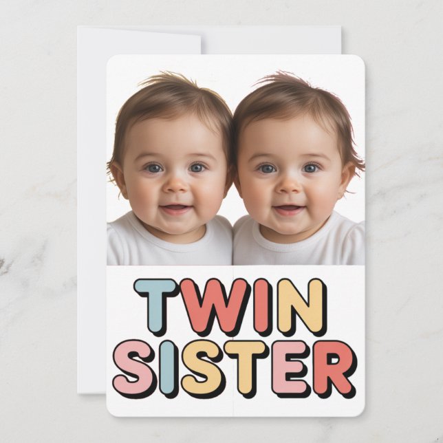 Zwillingsschwestern Babys (Vorderseite)