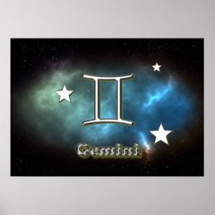 Zwillingssymbol Poster