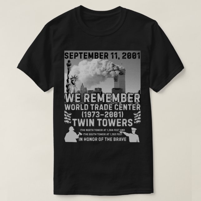 Zwillingstürme 9/11 T-Shirt (Design vorne)