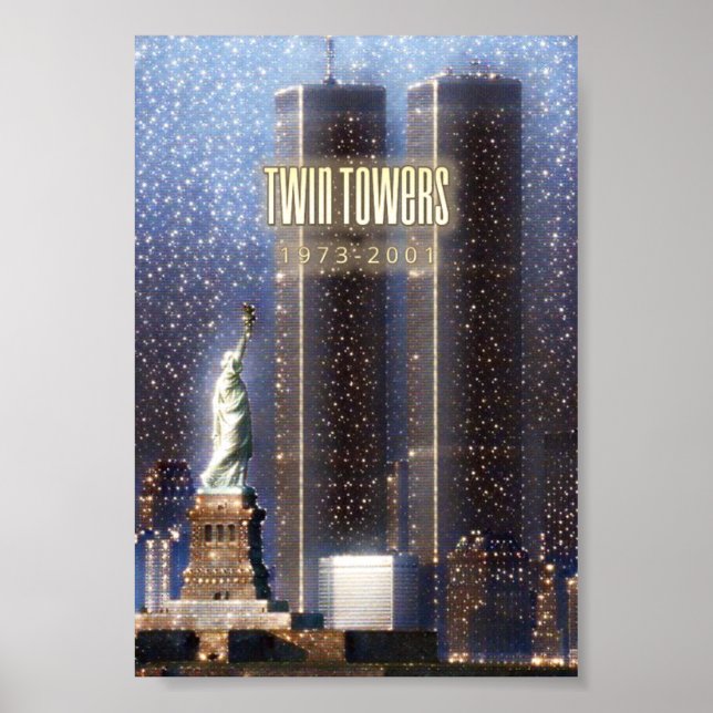 Zwillingstürme des World Trade Center Poster (Vorne)