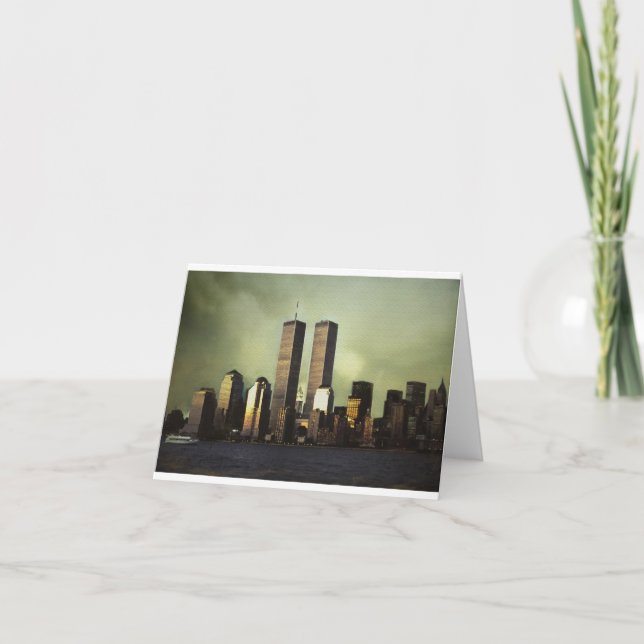 Zwillingstürme Karte (Vorderseite)