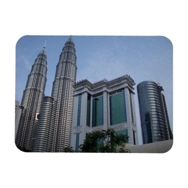 Zwillingstürme Kuala Lumpur flexible Magnete (Horizontal)