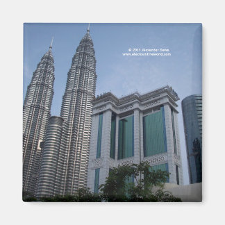 Zwillingstürme Kuala Lumpur Malaysia Magnet