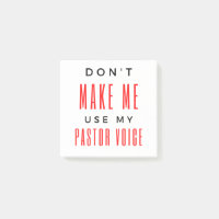 Zwing mich nicht, meine Stimme als Pastor zu verwe