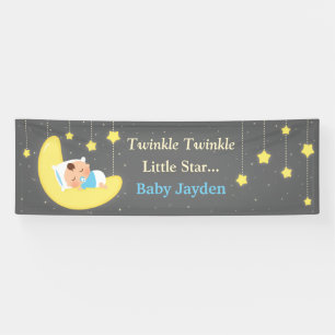 Zwinkern Zwinkern Kleiner Stern Baby Shower Banner