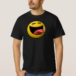 Zwinkerndes Gesicht mit Zunge Smiley-Emoji T-Shirt