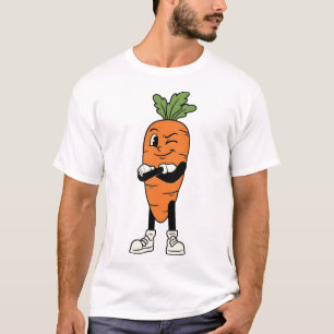 Zwinkerndes Karotten-Charakter – Frische & Lustige T-Shirt
