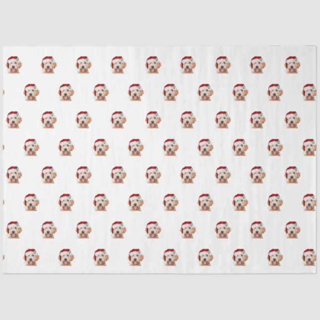 Zwirn-Papier der goldenen Weihnachtsweihe Seidenpapier (Vorderseite)