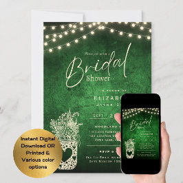 Zwirnbeleuchtung | Rustikale Brauerei Hochzeit Einladung