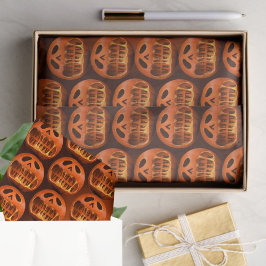 Zwirnpapier-Geschenkverpackung Halloween Kürbis Seidenpapier