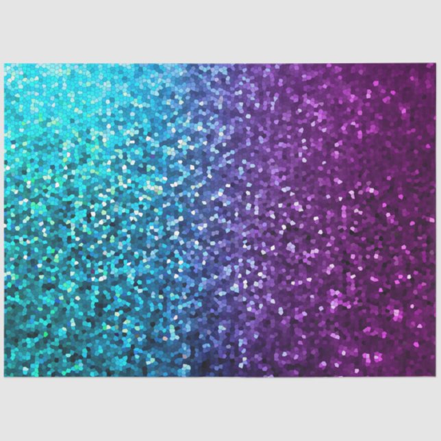 Zwirnpapier Mosaik Sparkley Textur Seidenpapier (Vorderseite)