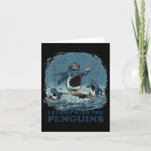 Zwirnsteine, die ich mit den Pinguinen halte Karte