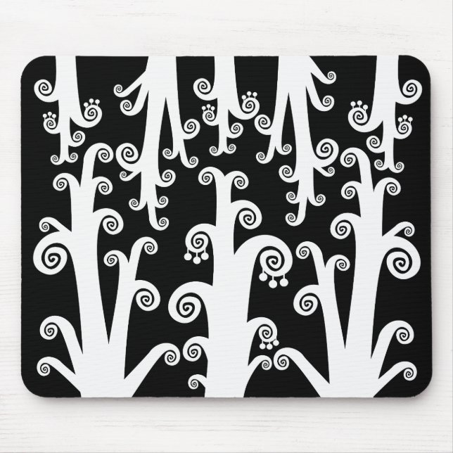 Zwirnsteine - schwarz mousepad (Vorne)