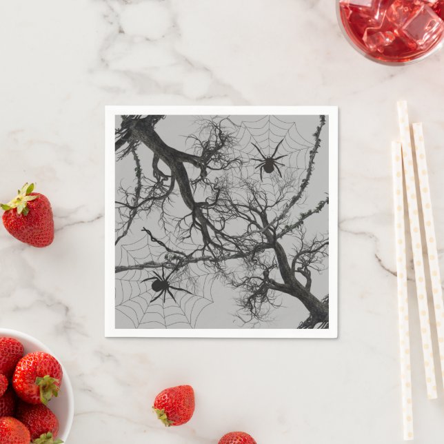 Zwirnweine und Spieglein Halloween Serviette (Beispiel)