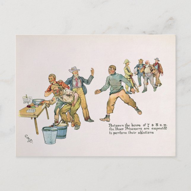 Zwischen 7 und 8 Uhr morgens. Postkarte (Vorderseite)